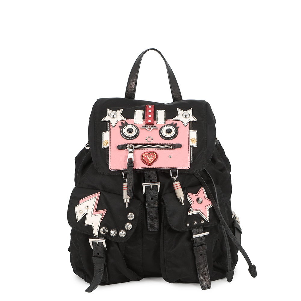 プラダ リュック ロボット バックパック ナイロン レザー 1BZ811 PRADA