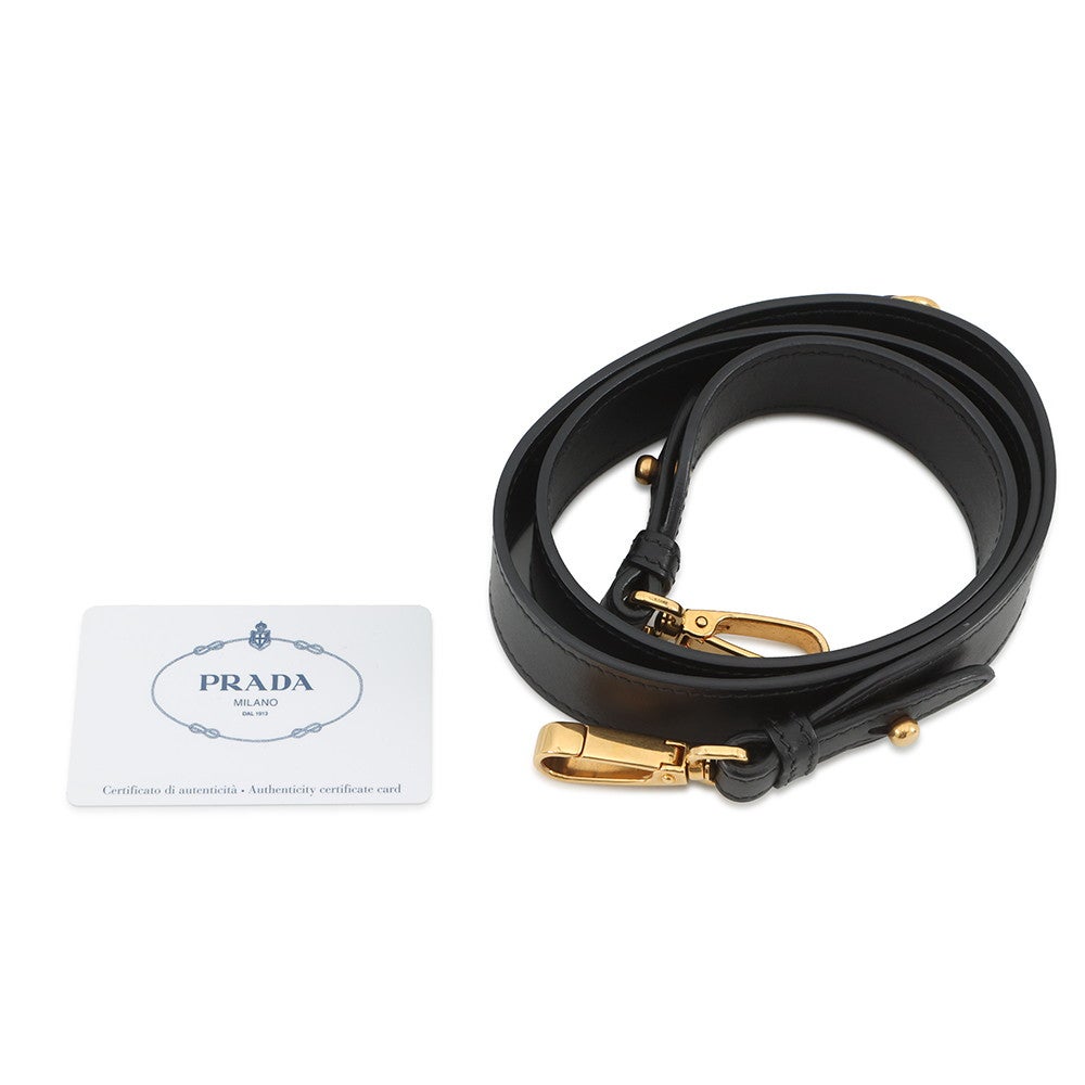 プラダ ショルダーバッグ コルセール レザー 1BD080 PRADA 黒 2way