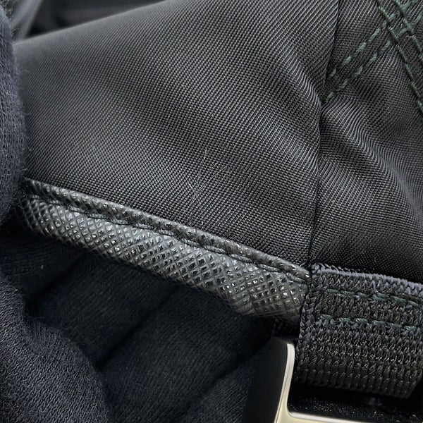 プラダ ショルダーバッグ トライアングルロゴ キルティング ナイロン 2VH991 PRADA 黒