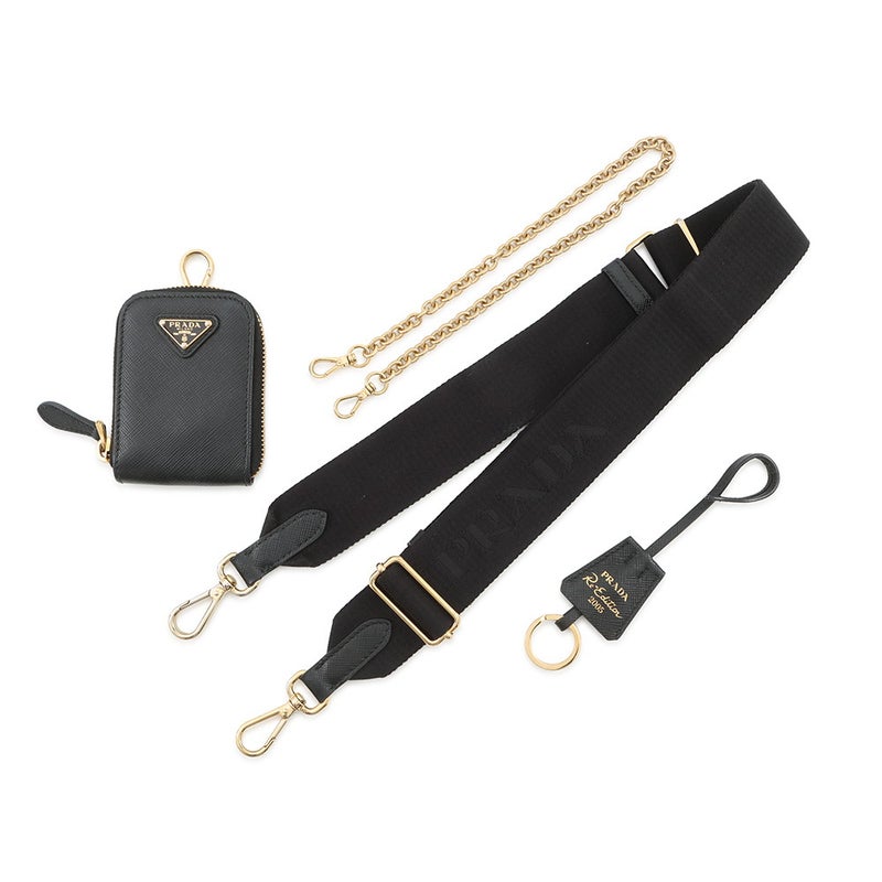 プラダ ショルダーバッグ Re-Edition 2005 サフィアーノレザー 1BH204 PRADA 2wayバッグ 黒