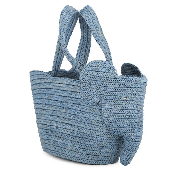 ロエベ ハンドバッグ エレファント バスケットバッグ スモール ラフィア A223T37X08 LOEWE かごバッグ ゾウ