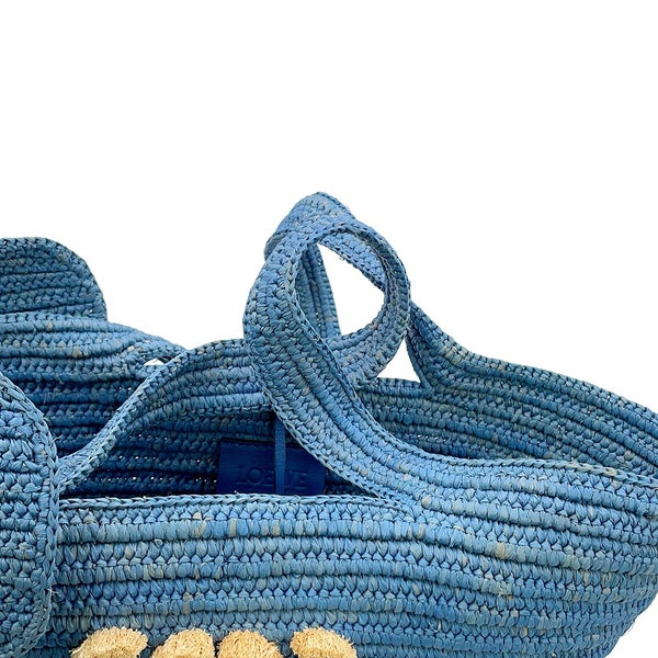 ロエベ ハンドバッグ エレファント バスケットバッグ スモール ラフィア A223T37X08 LOEWE かごバッグ ゾウ