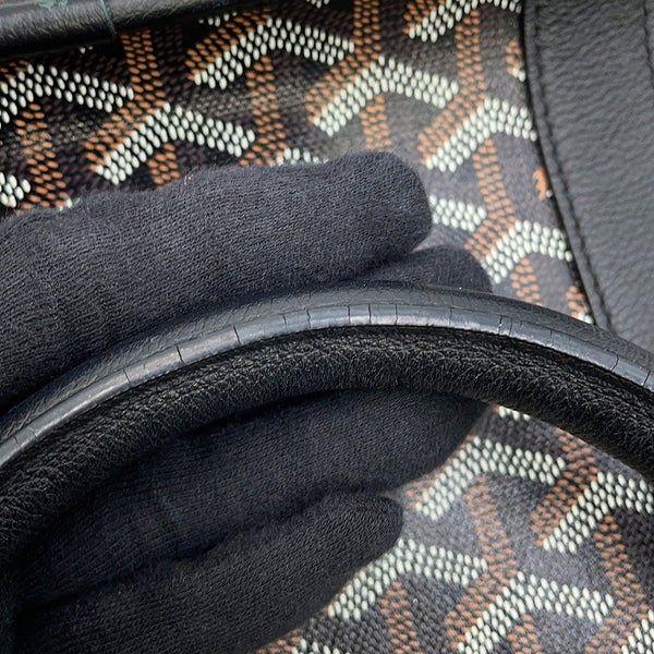 ゴヤール トートバッグ ブルゴーニュ PVC レザー BOURGOMMLTY01CL01P GOYARD 黒