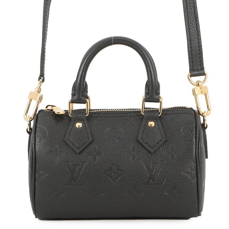 ルイヴィトン ハンドバッグ モノグラム・アンプラント ナノ・スピーディ M82450 ヴィトン バッグ 2way ショルダーバッグ 黒 ブラック