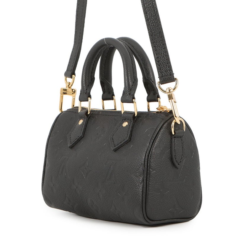 ルイヴィトン ハンドバッグ モノグラム・アンプラント ナノ・スピーディ M82450 ヴィトン バッグ 2way ショルダーバッグ 黒 ブラック