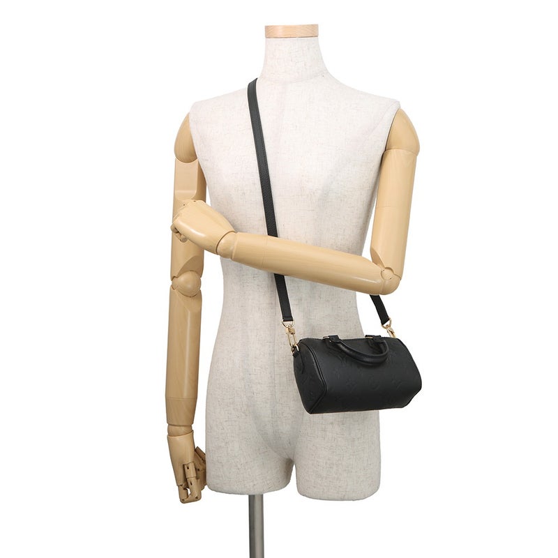 ルイヴィトン ハンドバッグ モノグラム・アンプラント ナノ・スピーディ M82450 ヴィトン バッグ 2way ショルダーバッグ 黒 ブラック