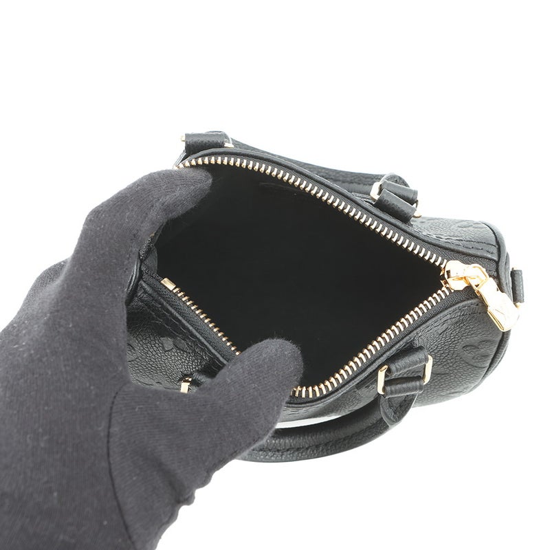 ルイヴィトン ハンドバッグ モノグラム・アンプラント ナノ・スピーディ M82450 ヴィトン バッグ 2way ショルダーバッグ 黒 ブラック