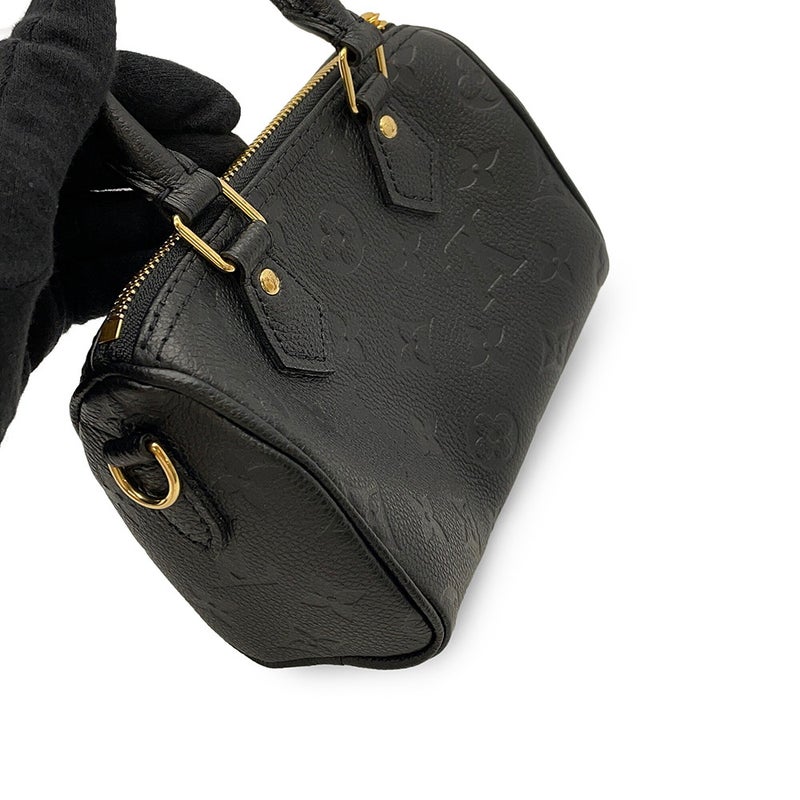 ルイヴィトン ハンドバッグ モノグラム・アンプラント ナノ・スピーディ M82450 ヴィトン バッグ 2way ショルダーバッグ 黒 ブラック