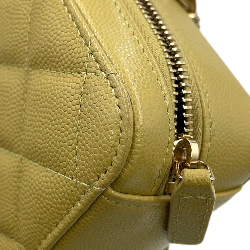 シャネル チェーンショルダーバッグ マトラッセ ココマーク ミニカメラバッグ キャビアスキン AP2426 CHANEL