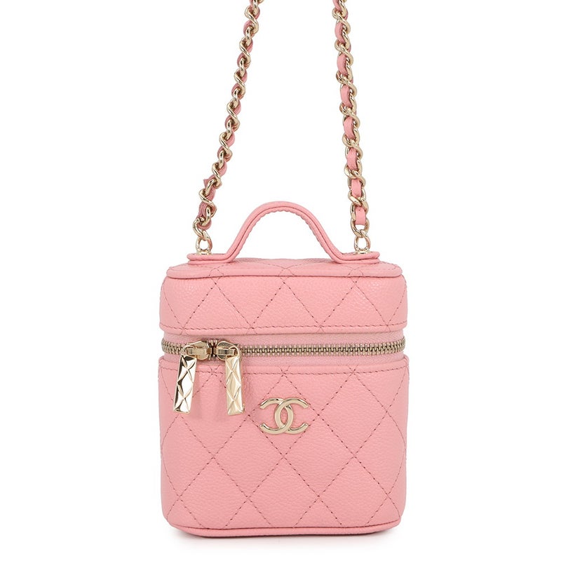シャネル チェーンショルダーバッグ マトラッセ ココマーク ヴァニティケース スモール キャビアスキン AP2503 CHANEL
