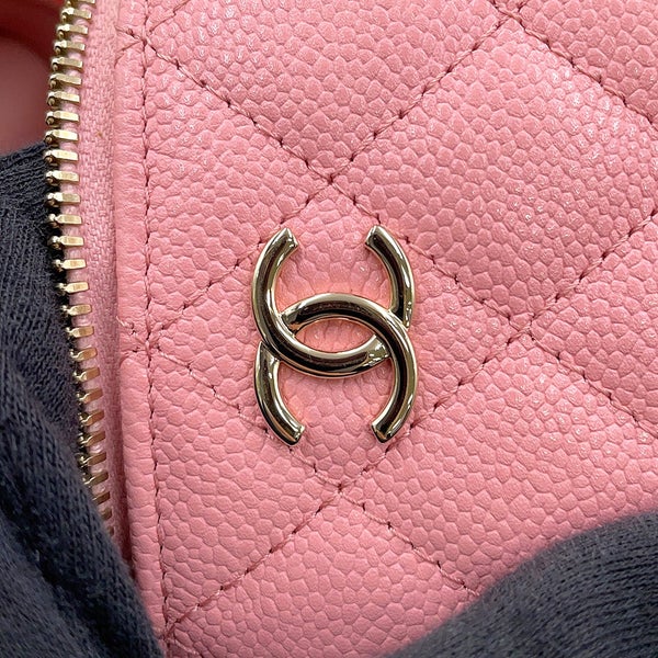 シャネル チェーンショルダーバッグ マトラッセ ココマーク ヴァニティケース スモール キャビアスキン AP2503 CHANEL