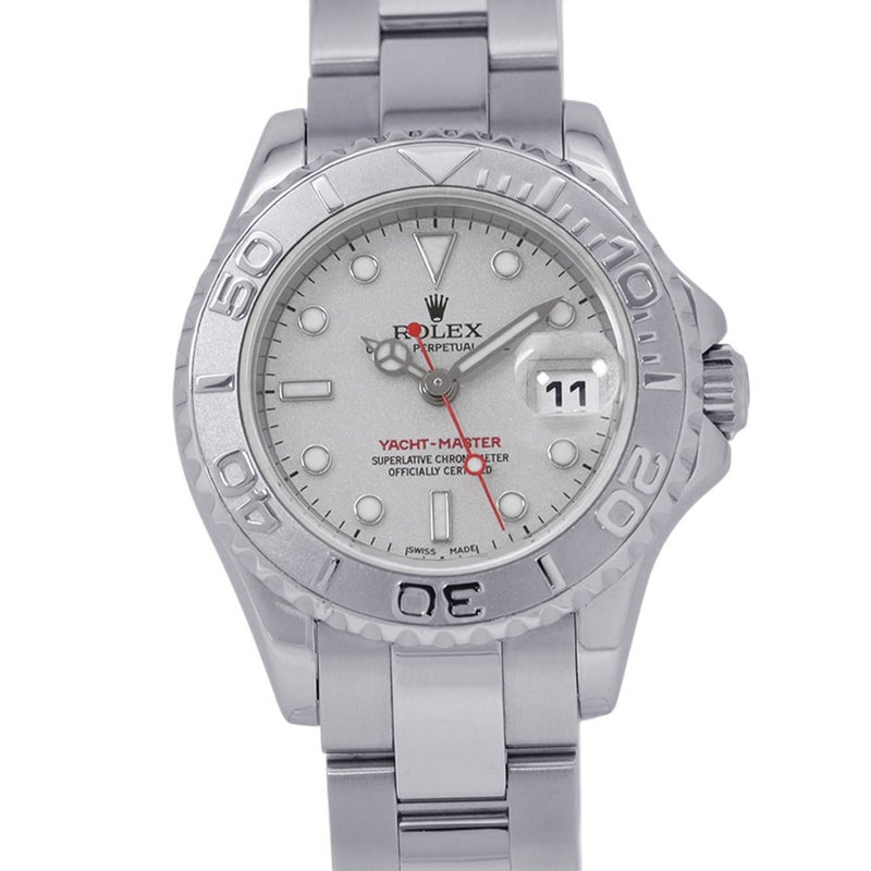 ロレックス ヨットマスター SS/PT950 F番 169622 ROLEX 腕時計 シルバー文字盤