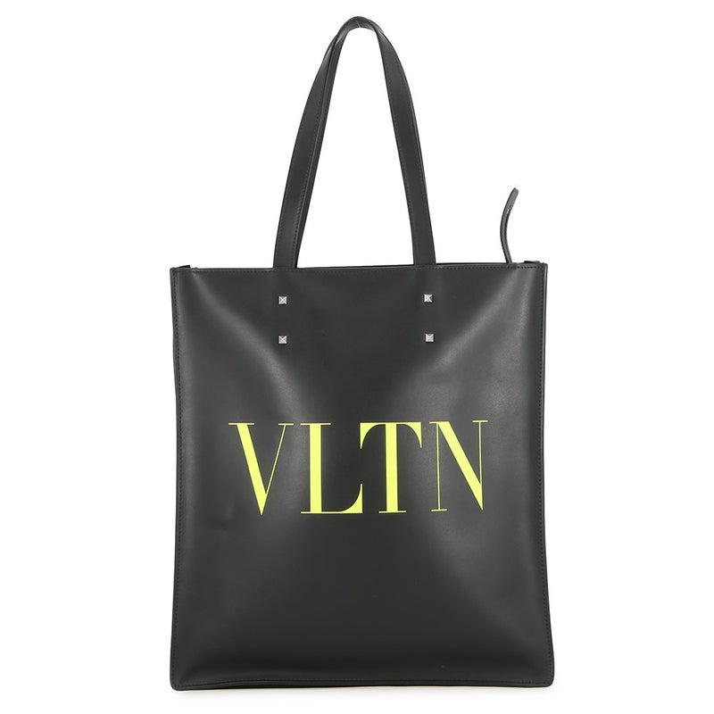 ヴァレンティノガラヴァーニ トートバッグ VLTNロゴ レザー VALENTINO 黒
