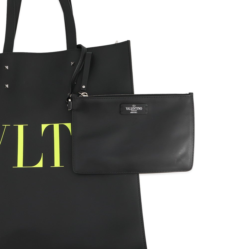 ヴァレンティノガラヴァーニ トートバッグ VLTNロゴ レザー VALENTINO