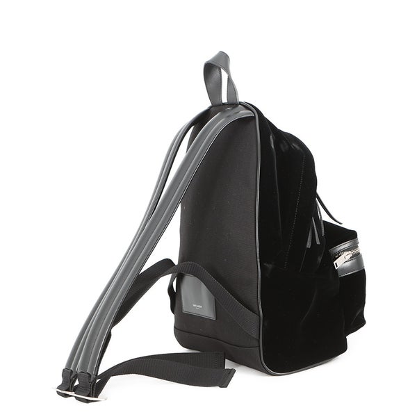 サンローランパリ リュックサック シティ バックパック ベロア 462807 SAINT LAURENT PARIS 黒