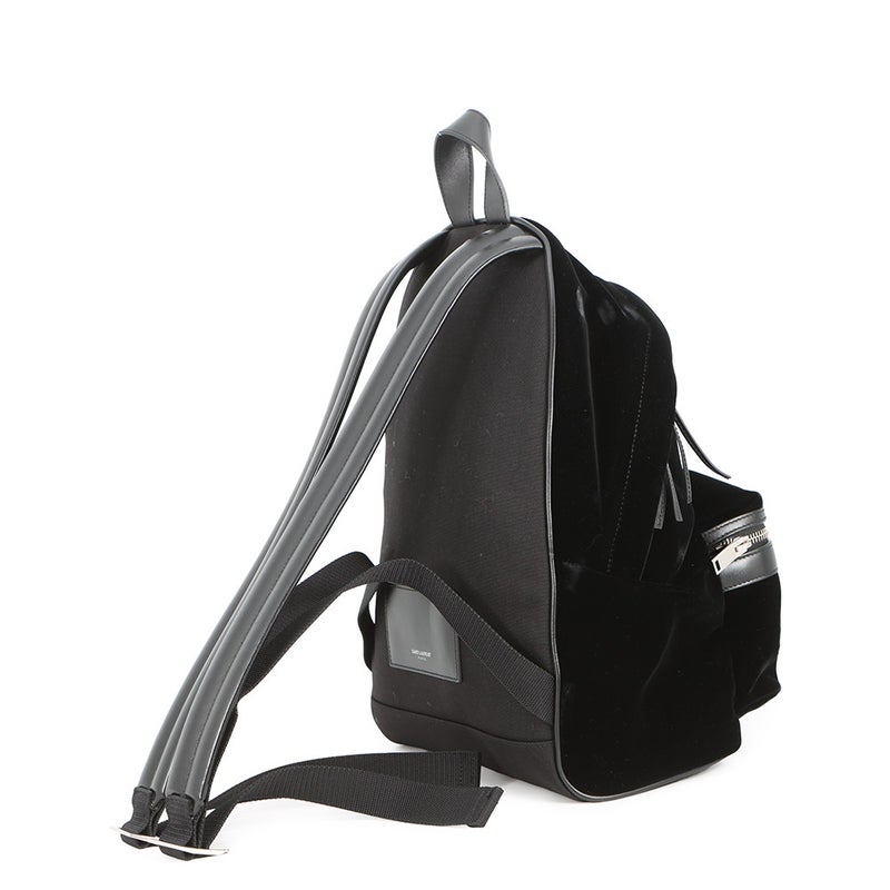 サンローランパリ リュックサック シティ バックパック ベロア 462807 SAINT LAURENT PARIS 黒