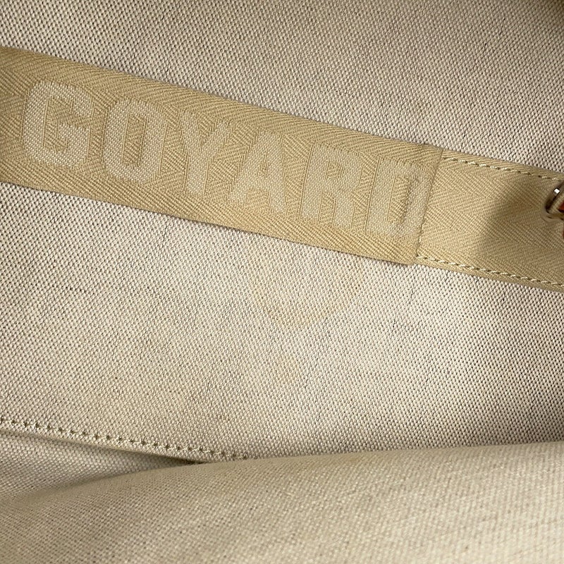 ゴヤール トートバッグ ベルシャスMM PVC レザー GOYARD 黒 ブラウン ヘリンボーン