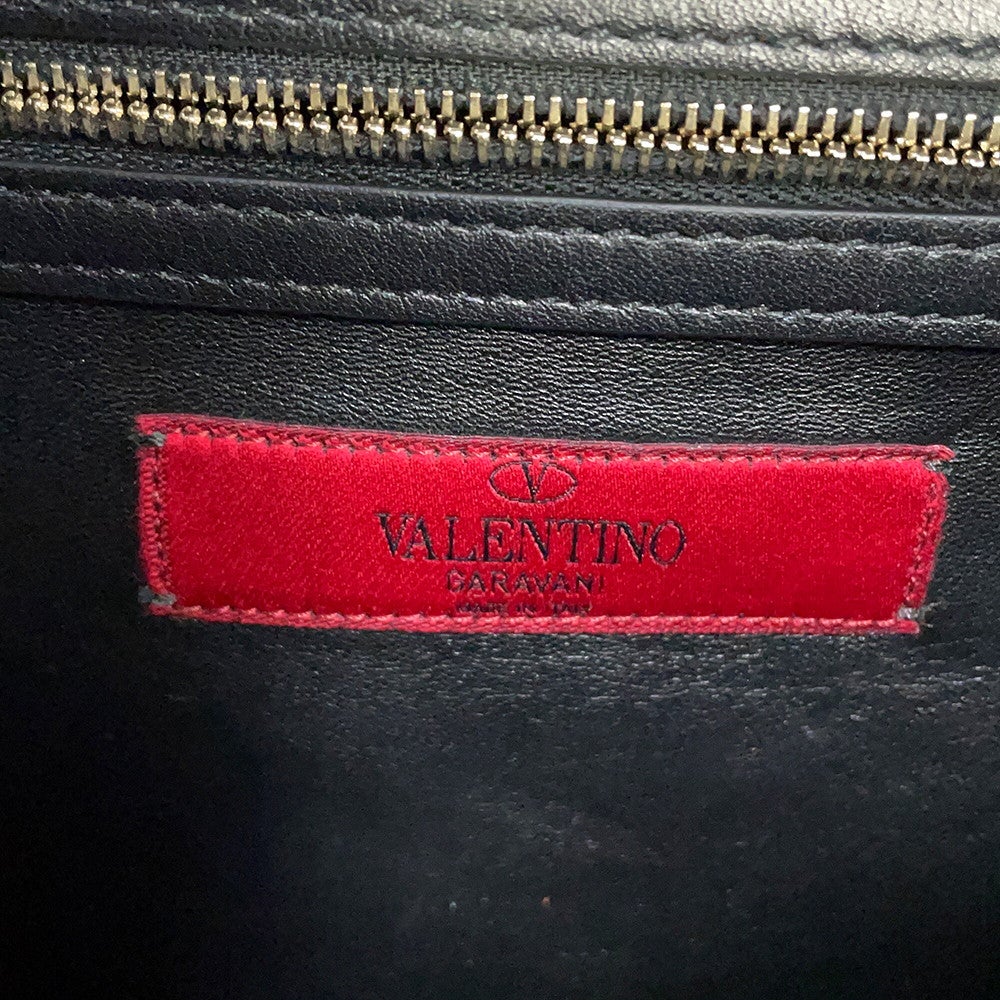 ヴァレンティノ・ガラヴァーニ ショルダーバッグ Cabana スタッズ ミディアム レザー MW2B0165VB2 VALENTINO 黒 ヴァレンティノ・ガラヴァーニ ショルダーバッグ Cabana スタッズ