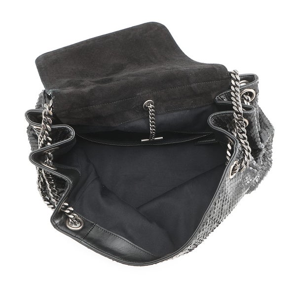 サンローランパリ チェーンショルダーバッグ Nolita ノリータ パイソン SAINT LAURENT PARIS 黒