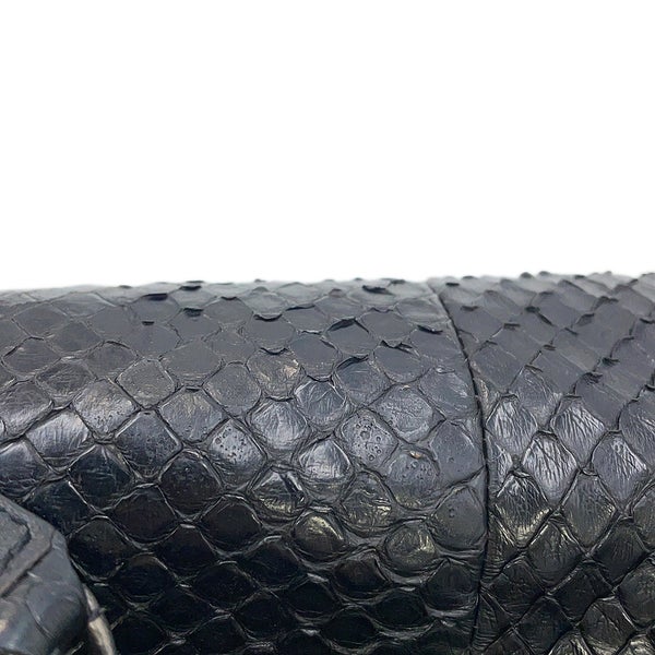 サンローランパリ チェーンショルダーバッグ Nolita ノリータ パイソン SAINT LAURENT PARIS 黒