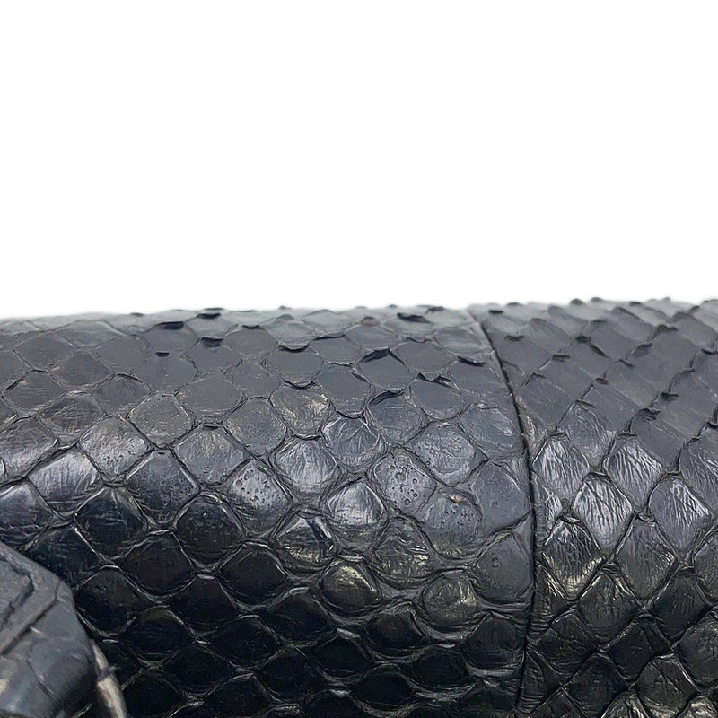 サンローランパリ チェーンショルダーバッグ Nolita ノリータ パイソン SAINT LAURENT PARIS 黒