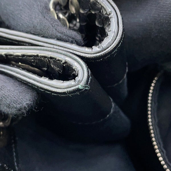 サンローランパリ チェーンショルダーバッグ Nolita ノリータ パイソン SAINT LAURENT PARIS 黒