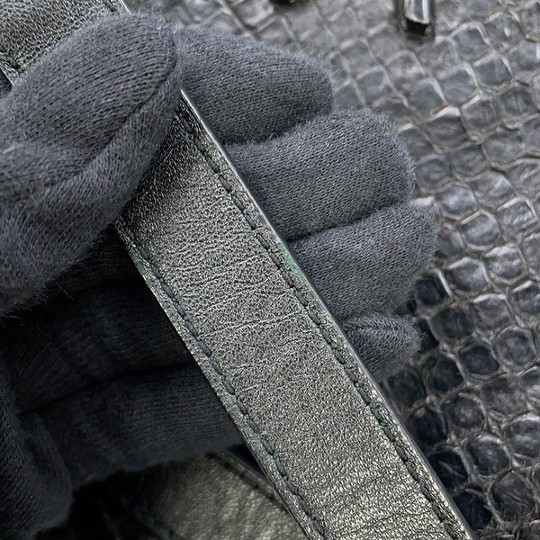 サンローランパリ チェーンショルダーバッグ Nolita ノリータ パイソン SAINT LAURENT PARIS 黒