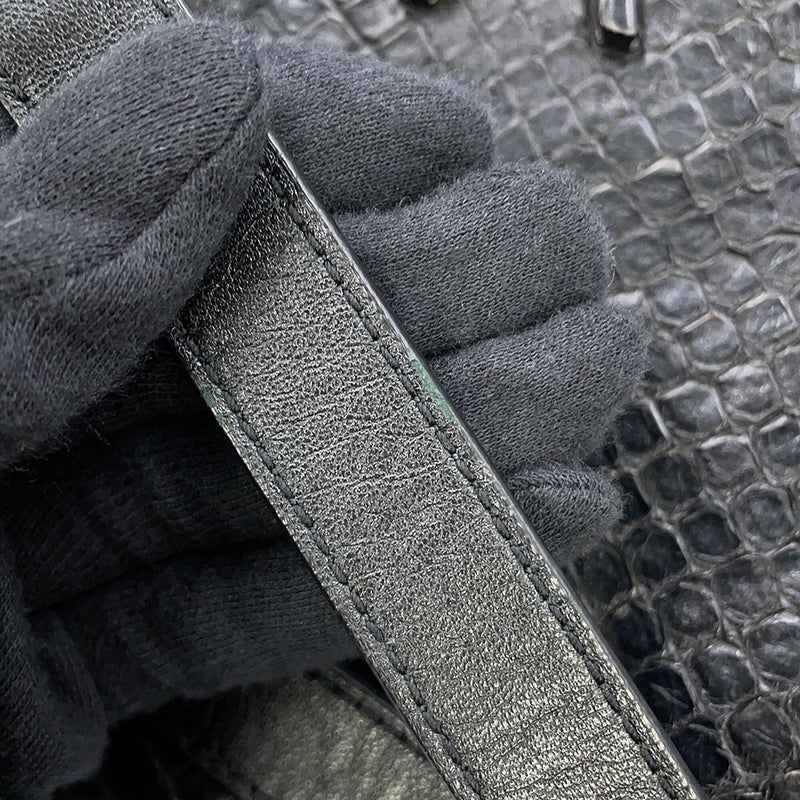 サンローランパリ チェーンショルダーバッグ Nolita ノリータ パイソン SAINT LAURENT PARIS 黒