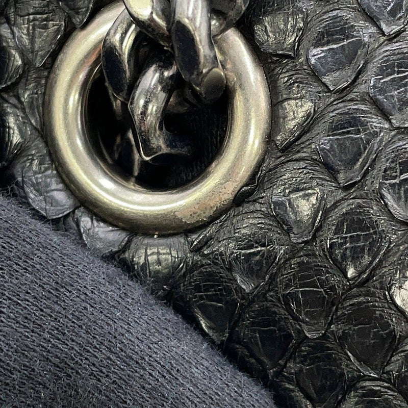 サンローランパリ チェーンショルダーバッグ Nolita ノリータ パイソン SAINT LAURENT PARIS 黒