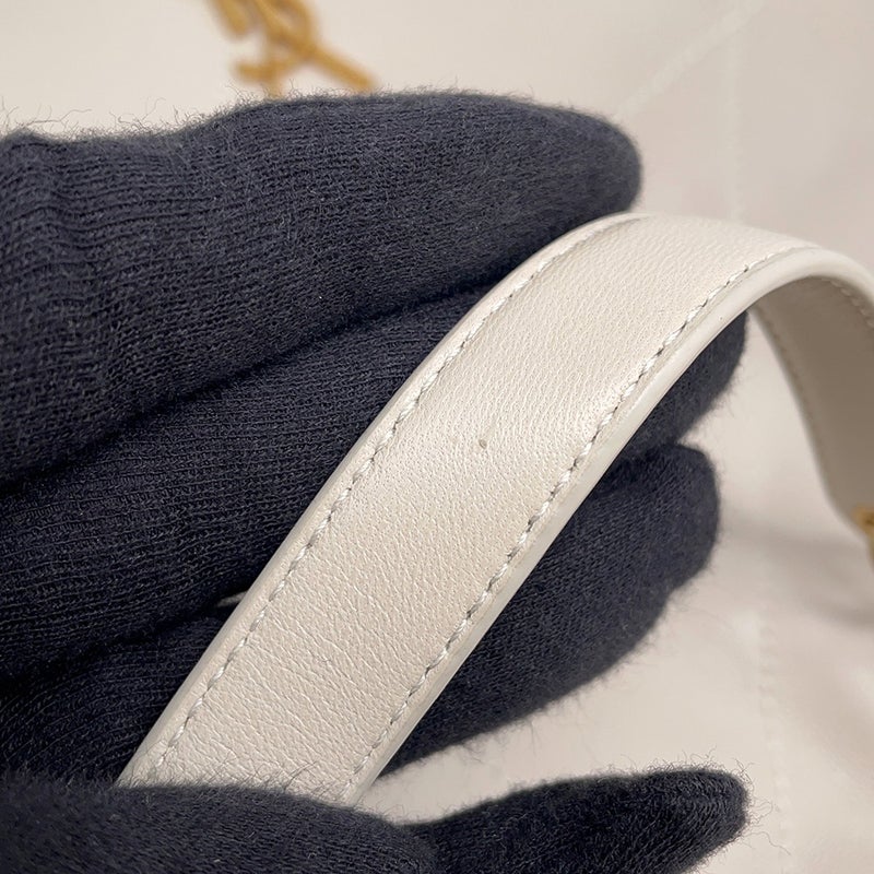 サンローランパリ チェーンショルダーバッグ ジェイミー 4.3 ナッパ レザー 781666AAB329207 SAINT LAURENT PARIS バッグ 白