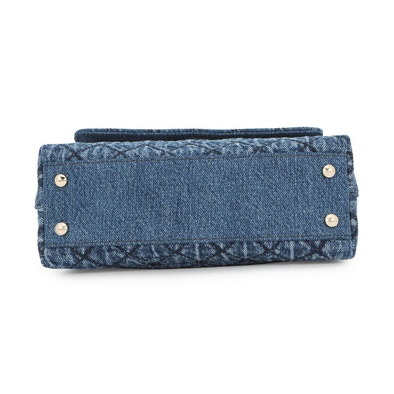 シャネル ハンドバッグ マトラッセ ココマーク ココハンドル ウォッシュドデニム A92990 CHANEL 2wayショルダーバッグ