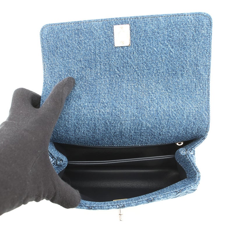 シャネル ハンドバッグ マトラッセ ココマーク ココハンドル ウォッシュドデニム A92990 CHANEL 2wayショルダーバッグ