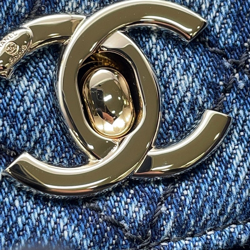 シャネル ハンドバッグ マトラッセ ココマーク ココハンドル ウォッシュドデニム A92990 CHANEL 2wayショルダーバッグ