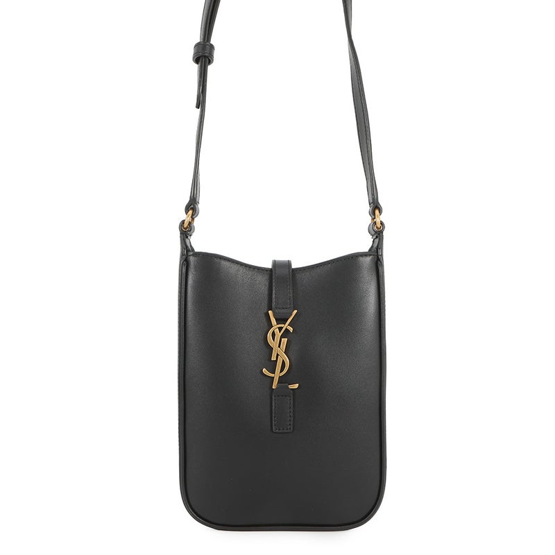 サンローランパリ ショルダーバッグ LE 5 A 7 ミニ バーティカル レザー 735214 SAINT LAURENT PARIS 黒