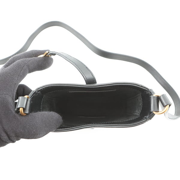 サンローランパリ ショルダーバッグ LE 5 A 7 ミニ バーティカル レザー 735214 SAINT LAURENT PARIS 黒