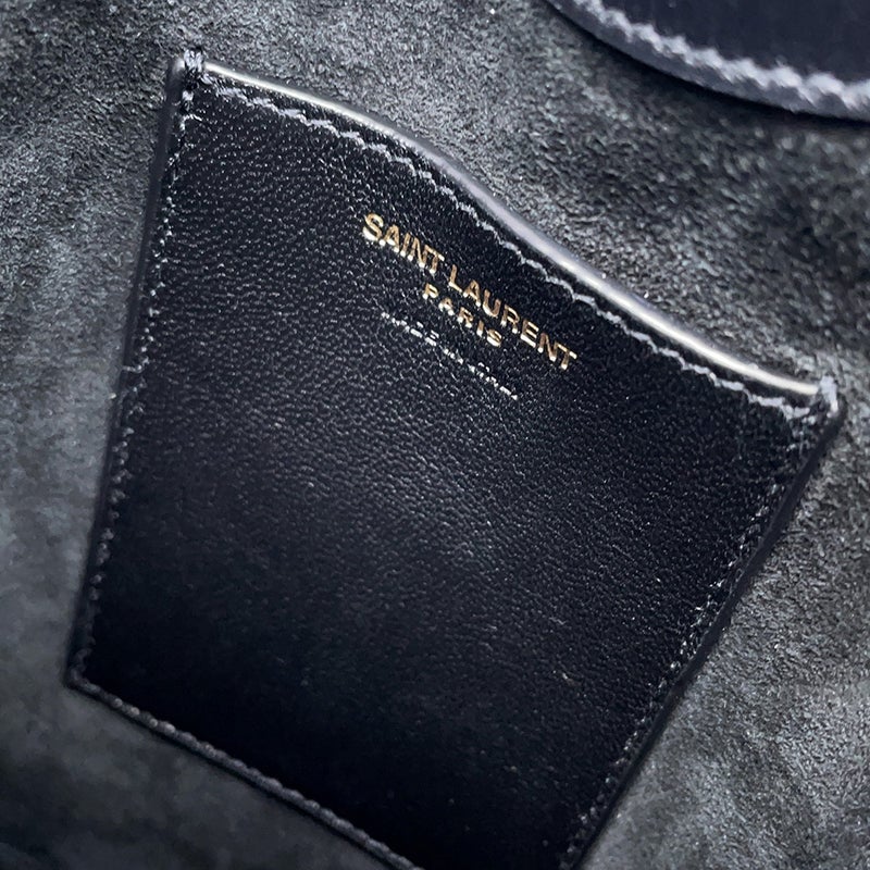 サンローランパリ ショルダーバッグ LE 5 A 7 ミニ バーティカル レザー 735214 SAINT LAURENT PARIS 黒