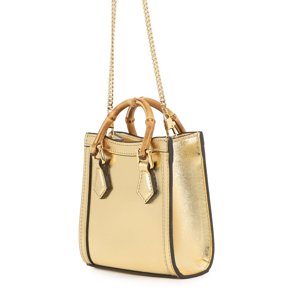 グッチ ハンドバッグ ダイアナ ナノ レザー ダブルG 760251 GUCCI