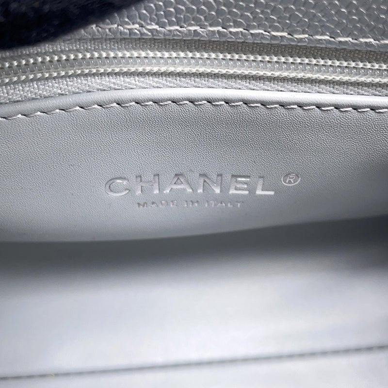 シャネル ハンドバッグ ココマーク トップハンドル マトラッセ キャビアスキン XXS AS2215 2wayショルダー ココハンドル