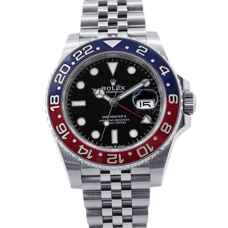 ロレックス GMTマスター2 デイト ランダムシリアル ルーレット 126710BLRO ROLEX 腕時計 黒文字盤