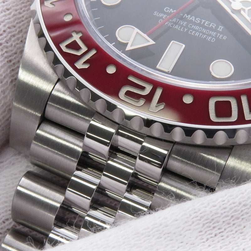 ロレックス GMTマスター2 デイト ランダムシリアル ルーレット 126710BLRO ROLEX 腕時計 黒文字盤