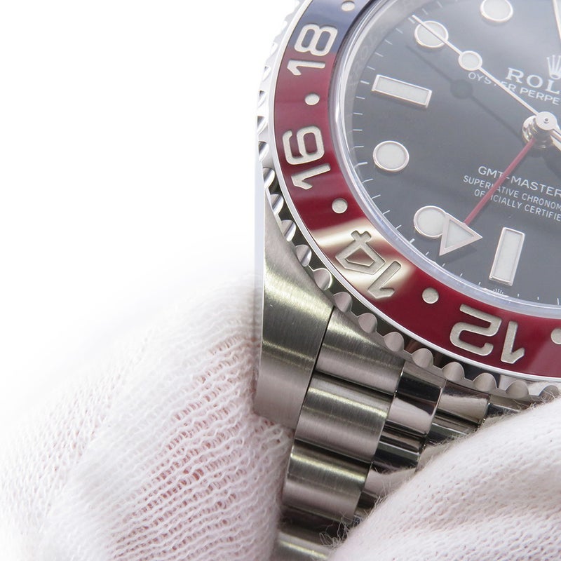 ロレックス GMTマスター2 デイト ランダムシリアル ルーレット 126710BLRO ROLEX 腕時計 黒文字盤