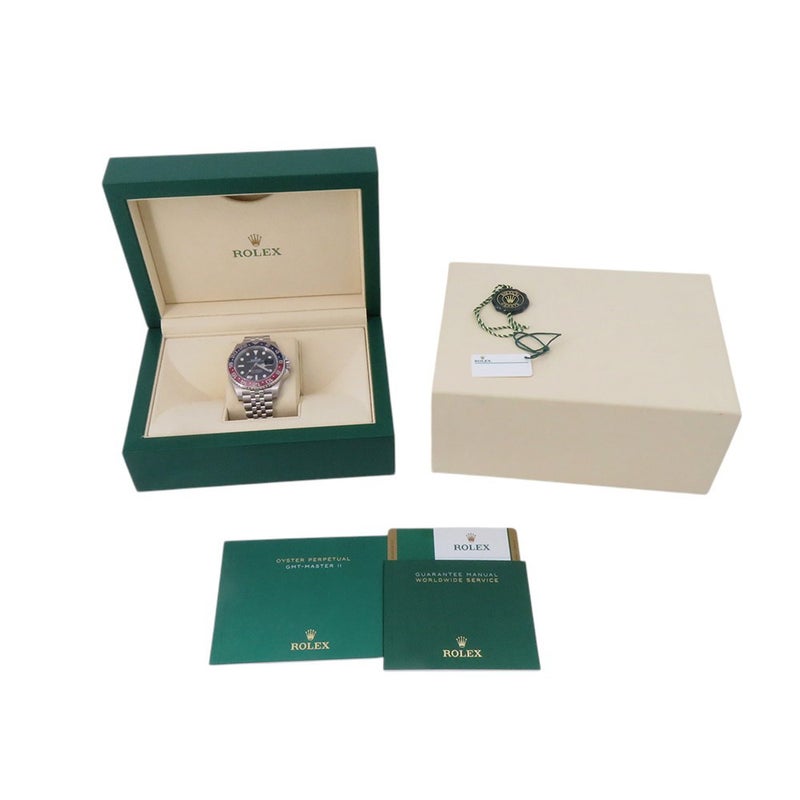 ロレックス GMTマスター2 デイト ランダムシリアル ルーレット 126710BLRO ROLEX 腕時計 黒文字盤