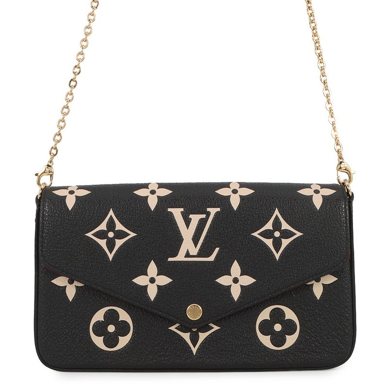 ルイヴィトン チェーンウォレット モノグラム・アンプラント ポシェット・フェリシー M82479 LOUIS VUITTON ヴィトン 財布 黒