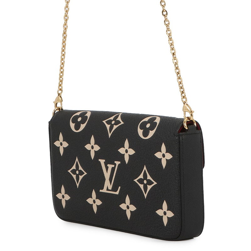 ルイヴィトン チェーンウォレット モノグラム・アンプラント ポシェット・フェリシー M82479 LOUIS VUITTON ヴィトン 財布 黒