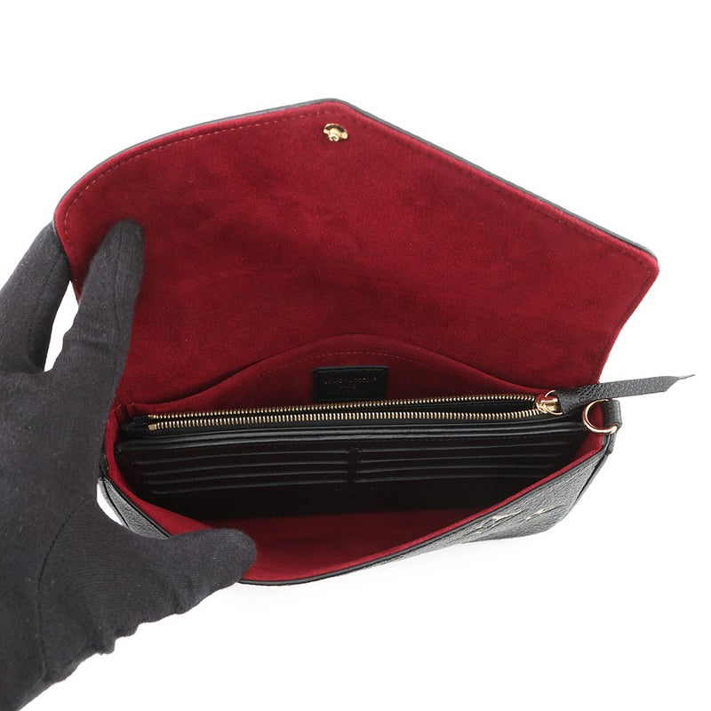 ルイヴィトン チェーンウォレット モノグラム・アンプラント ポシェット・フェリシー M82479 LOUIS VUITTON ヴィトン 財布 黒