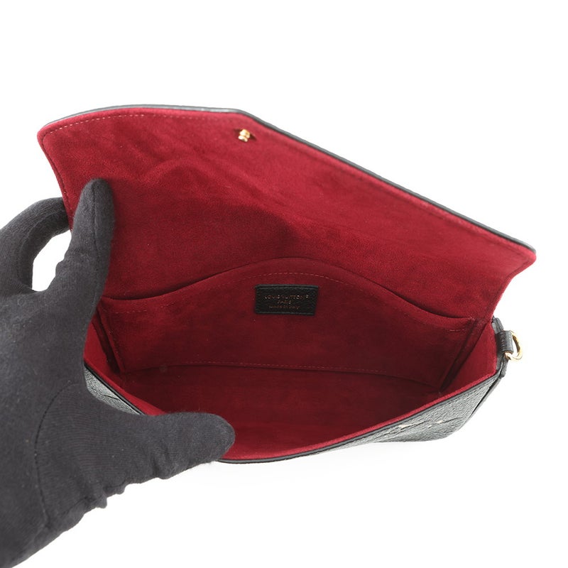 ルイヴィトン チェーンウォレット モノグラム・アンプラント ポシェット・フェリシー M82479 LOUIS VUITTON ヴィトン 財布 黒