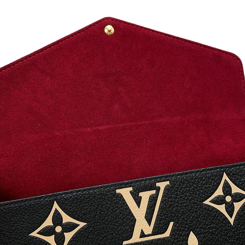 ルイヴィトン チェーンウォレット モノグラム・アンプラント ポシェット・フェリシー M82479 LOUIS VUITTON ヴィトン 財布 黒