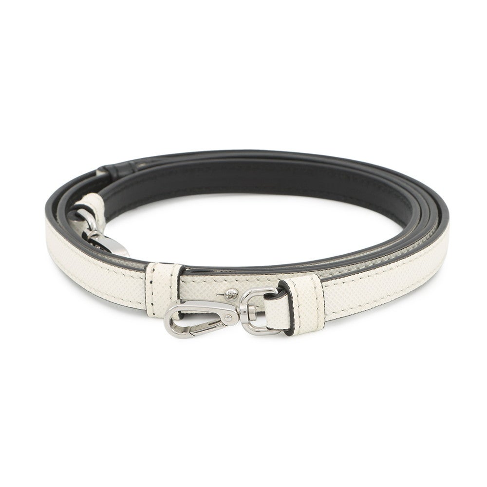 プラダ ショルダーバッグ サフィアーノ トライアングルロゴ レザー 2VD061 PRADA 白 PRADA - プラダ ショルダーバッグ サフィアーノ トライアングルロゴ
