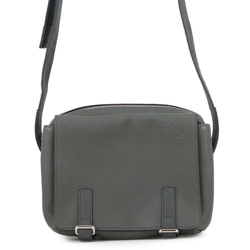 ロエベ ショルダーバッグ ミリタリー メッセンジャーXS レザー 317.12AA72 LOEWE