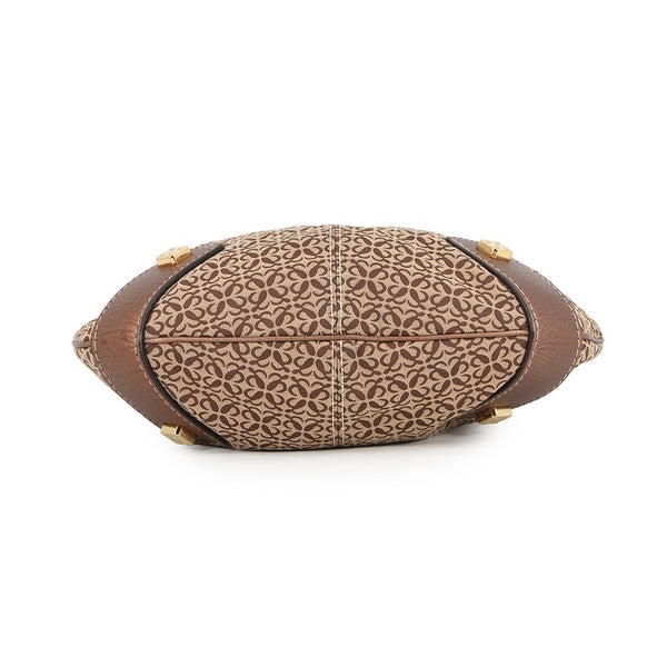 ロエベ ハンドバッグ ニューロード リピート アナグラム ワンショルダー キャンバス レザー LOEWE